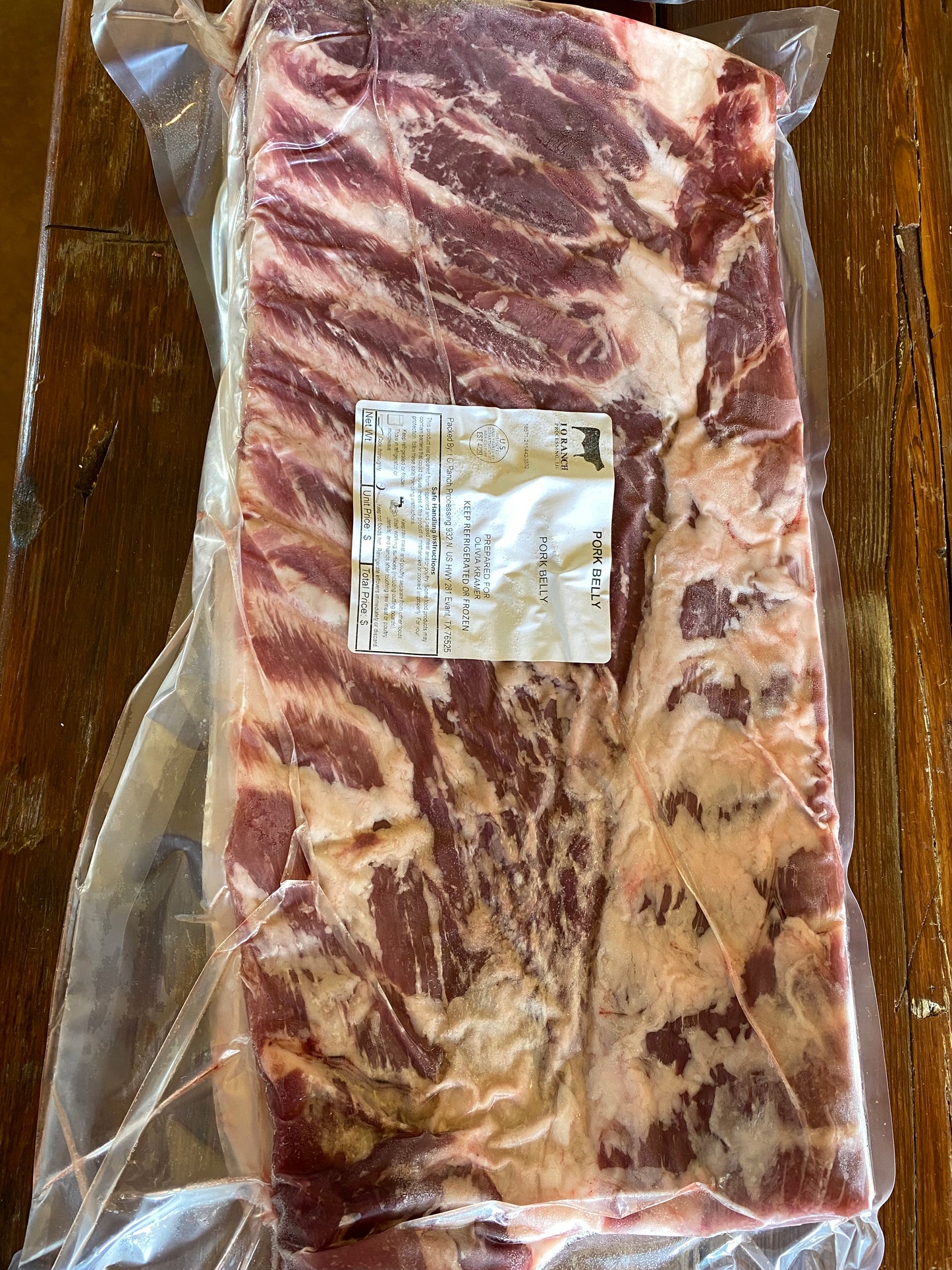 Pork Belly, Full Slab