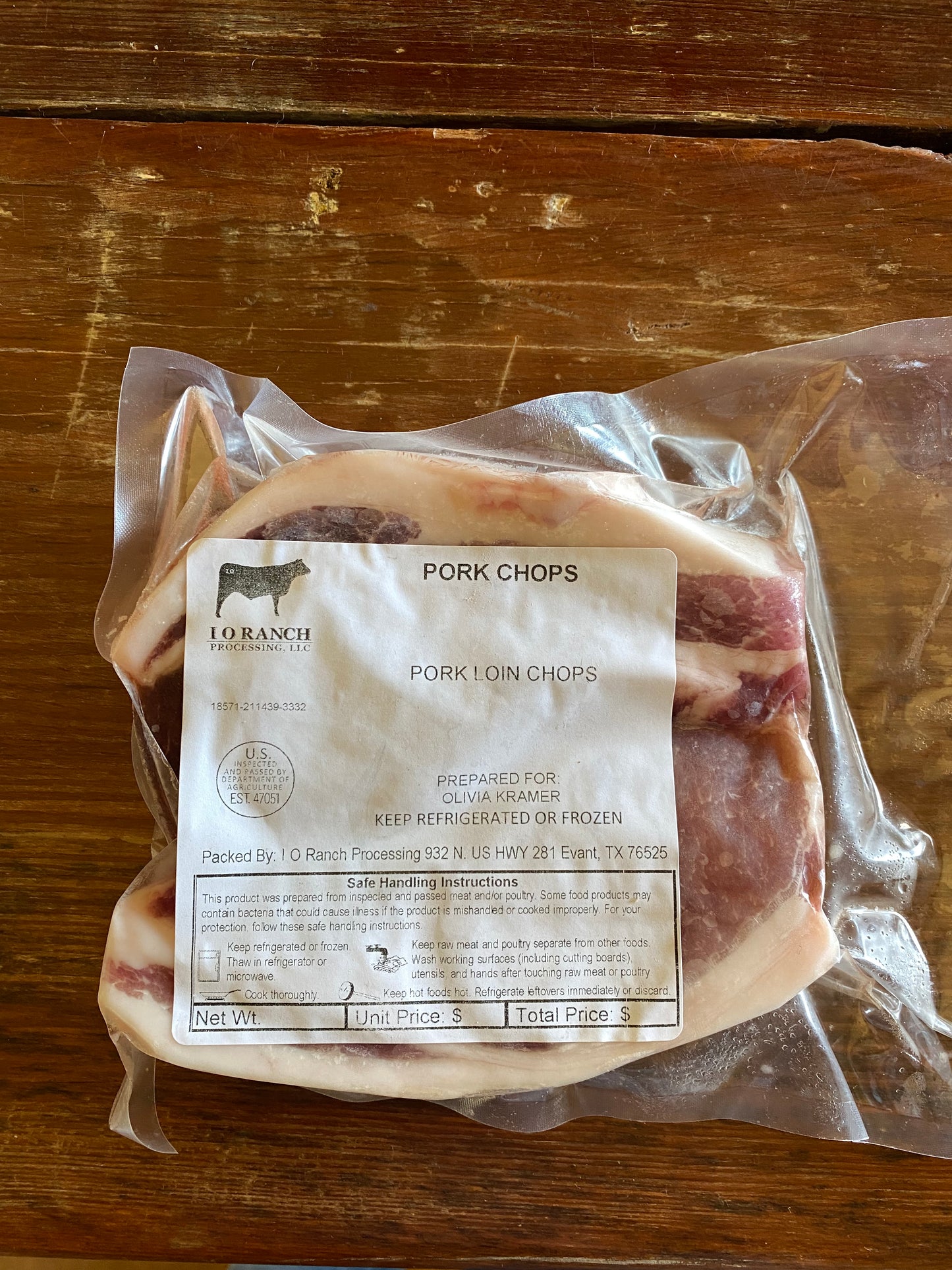 Pork Chop, Boneless